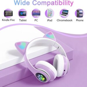 CAT EAR Kids STN 28 Purple Wireless On ear djecije slusalice ljubicaste 1 1