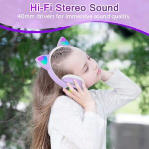CAT EAR Kids STN 28 Purple Wireless On ear djecije slusalice ljubicaste 7 1