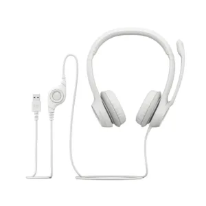 Logitech H390 slusalice bijele s mikrofonom USB White Noise canceling Rotating microphone 5