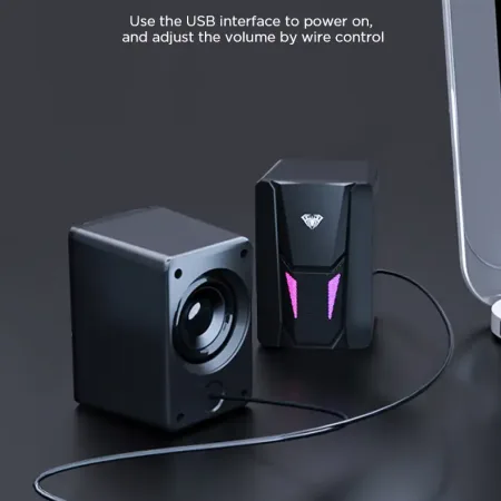 AULA N 108 RGB gaming 2.0 zicni zvucnici za racunar 8