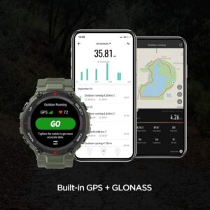 Amazfit T REX pametni sat Army Green vojna zelena boja smart satovi 4 min