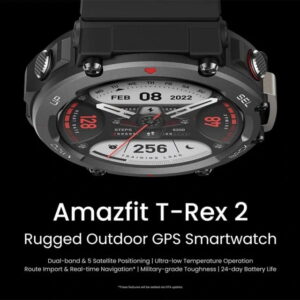 Amazfit T-Rex 2 Ember Black pametni sat crni