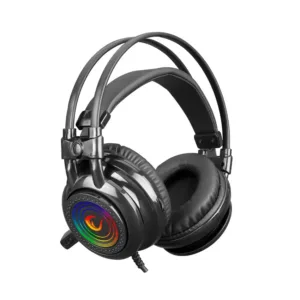 Rampage RM K2 X Quadro Gaming slusalice Black USB 7.1 Version RGB Light Effect crne 2