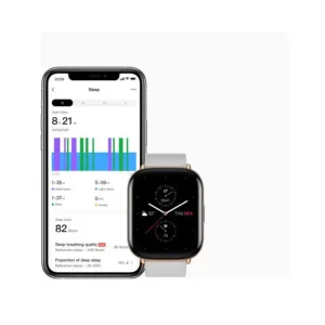 Amazfit Zepp E Square pametni sat Pebbly Grey srebrni