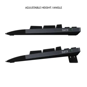 Logitech G613 bežična gaming mehanička tastatura USB prijemnik crna boja 920-008393