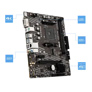 MSI A520M-A PRO matična ploča AMD A520, DDR4, mATX, s. AM4