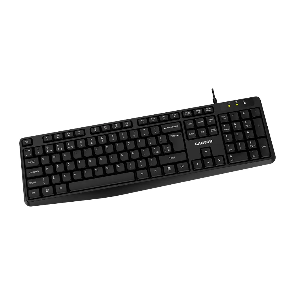 Canyon KB-1 CNE-CKEY01-AD žičana tastatura crna 01 Canyon KB-1 CNE-CKEY01-AD žičana tastatura crna