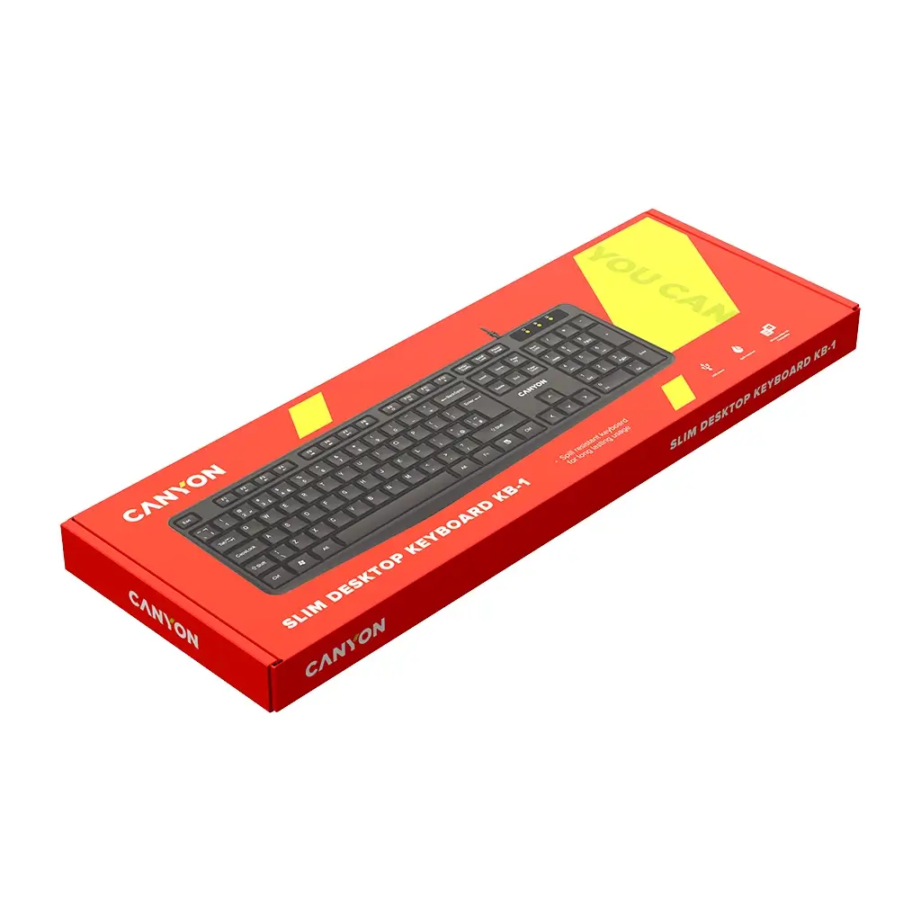 Canyon KB-1 CNE-CKEY01-AD žičana tastatura crna 02 Canyon KB-1 CNE-CKEY01-AD žičana tastatura crna