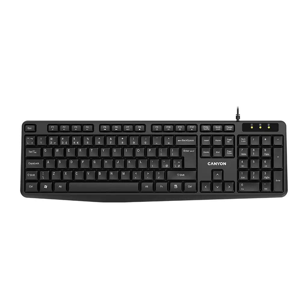 Canyon KB-1 CNE-CKEY01-AD žičana tastatura crna Canyon KB-1 CNE-CKEY01-AD žičana tastatura crna