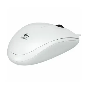 Logitech B100 optički miš bijeli žični