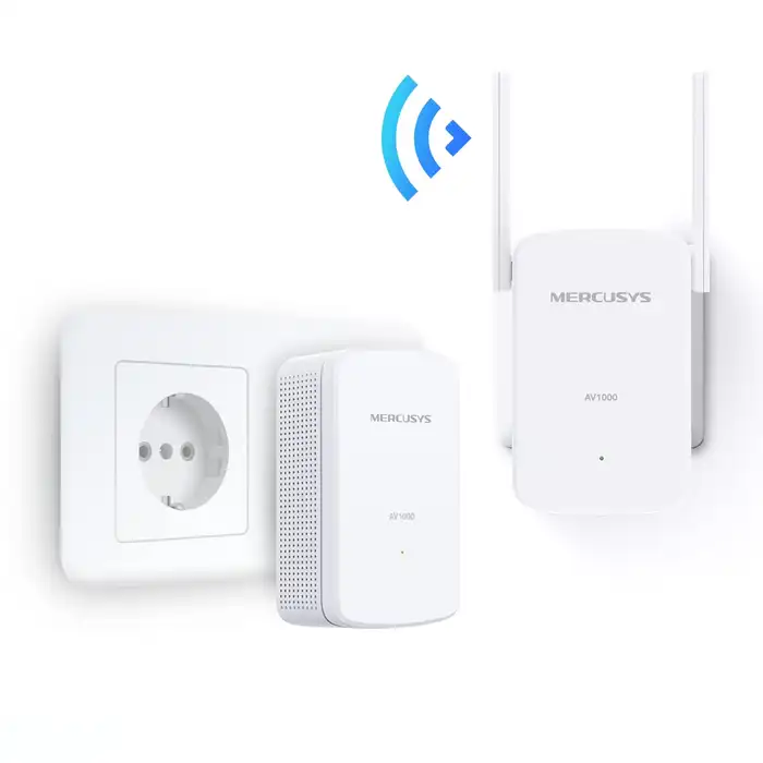 Mercusys MP510 KIT AV1000 Gigabit Powerline N300 Wi-Fi KIT 02 Mercusys MP510 KIT AV1000 Gigabit Powerline N300 Wi-Fi KIT pojačivač signala
