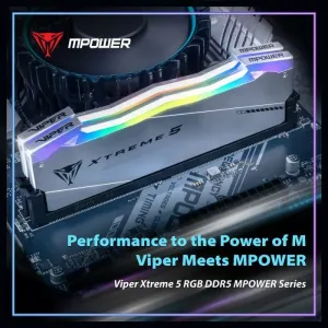 Patriot Viper Xtreme 5 RGB Kit MPOWER radna memorija (48GB (2x24GB) DDR5-6000 CL36, 1.35V)